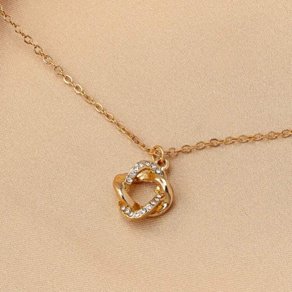 18K Gold Plated Circle Necklace